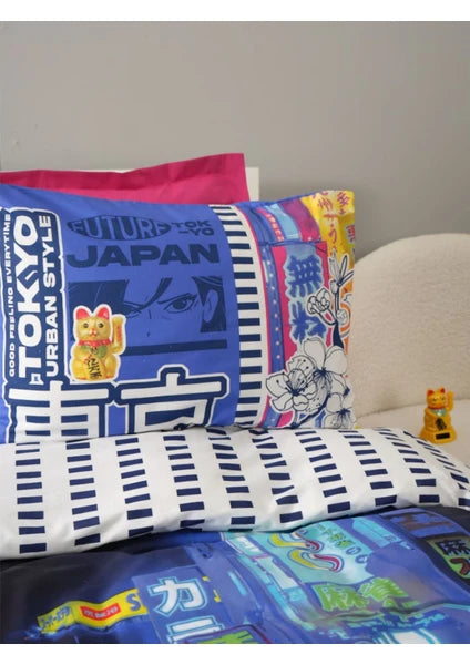 Karaca Home Young Tokyo %100 Pamuk Tek Kişilik Nevresim Takımı - 3