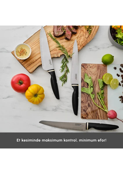 Karaca Proofcut 6 Parça Siyah Bıçak Seti - 4