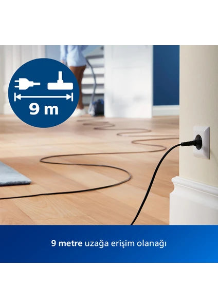 Philips 2000 Serisi Torbasiz Elektrikli Süpürge, 750W, PowerCyclone 4, Super Clean Air Filtre, Kompakt ve Hafif, XB2123/09 - 5