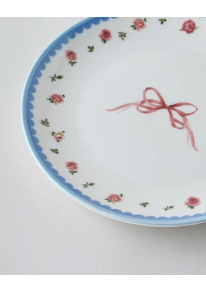 Maze Porselen 6'lı Pasta Tabağı 19 cm Renkli - 5