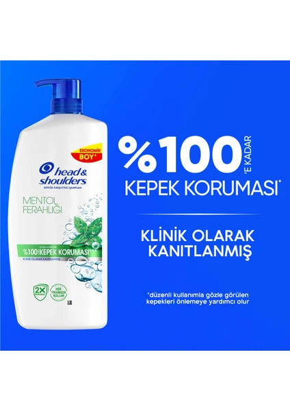 Head&Shoulders Mentol Ferahlığı Besleyici Şampuan 800 ml Tüm Saçlar İçin Ferahlatıcı Etki - 3