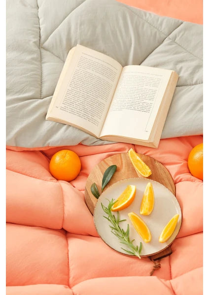 Karaca Home Çift Kişilik Mikrofiber Uyku Seti 195x215 cm Düz Desen Lastikli Çarşaf Kapitoneli Yastık Kılıfı - 6