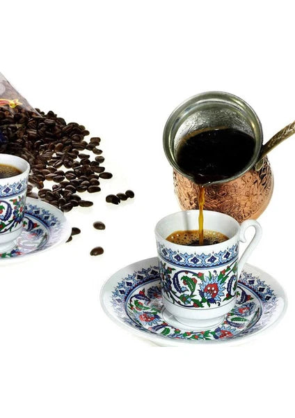 Kütahya Porselen 12 Parça 6 Kişilik Topkapı Fincan Takımı - 4