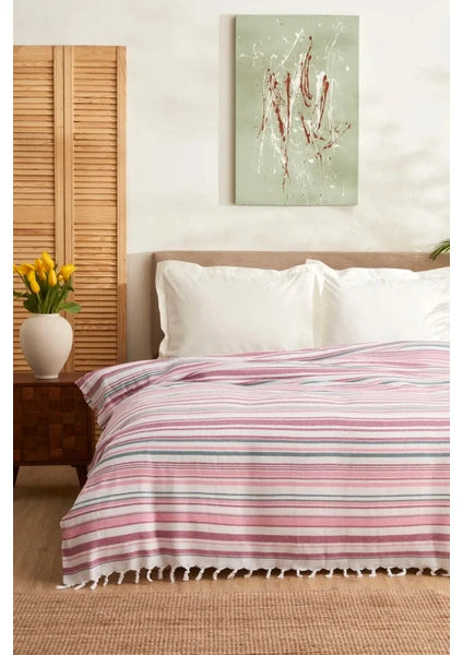 Karaca Home Montre Çift Kişilik Peştemal Pike Fuşya %80 Pamuk %20 Polyester 180 x 220 cm - 7