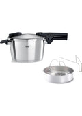 Fissler Vitaquick Premium 4,5 Litre Düdüklü Tencere + Buharda Pişirme Aparatı