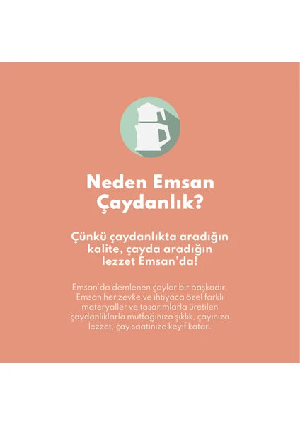 Emsan Cemre Maxi Siyah Çaydanlık Takımı 1.0-2.0Lt - 5