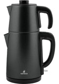 Karaca Gastro Dem 2 In 1 Çelik Inox Çay Makinesi ve Su Isıtıcı Shiny Black