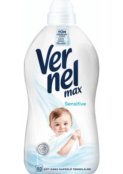 Vernel Max Konsantre Çamaşır Yumuşatıcısı 1440ML (60 Yıkama) Sensitive - 2