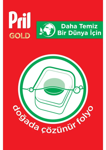 Pril Gold 45 Yıkama Tablet Bulaşık Makinesi Deterjanı Kolay Çözünme ve Ferah Koku - 4