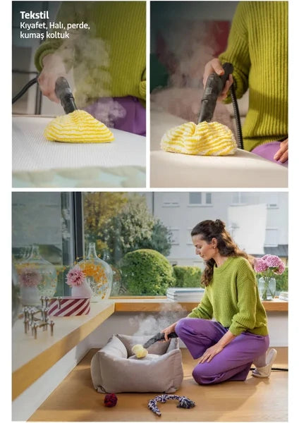 Karcher Kst 2 Buharlı Temizlik Makinesi 1500W Aksesuar Seti ile Beyaz Renk Yüksek Performans - 6