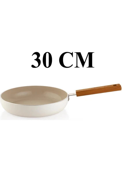Schafer Ceramoni Seramik Tava 30 Cm-Krem - 5
