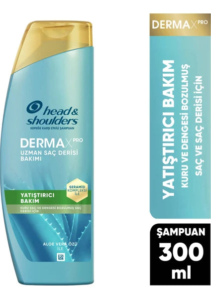 Head&Shoulders DermaXPRO Yatıştırıcı Kepek Karşıtı Şampuan Aloe Vera Özü ve Seramid ile 300ml