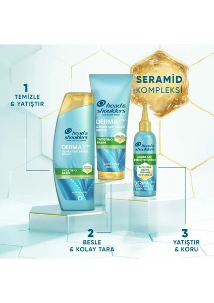 Head&Shoulders DermaXPRO Yatıştırıcı Kepek Karşıtı Şampuan Aloe Vera Özü ve Seramid ile 300ml - 8