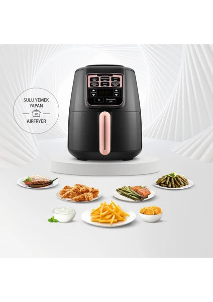 Karaca Air Pro Cook XL 2 in 1 Konuşan Airfryer Rosegold 4 Kişilik