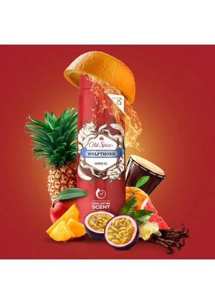 Old Spice Wolfthorn Erkekler İçin Duş Jeli ve Şampuan 400 ml - 3