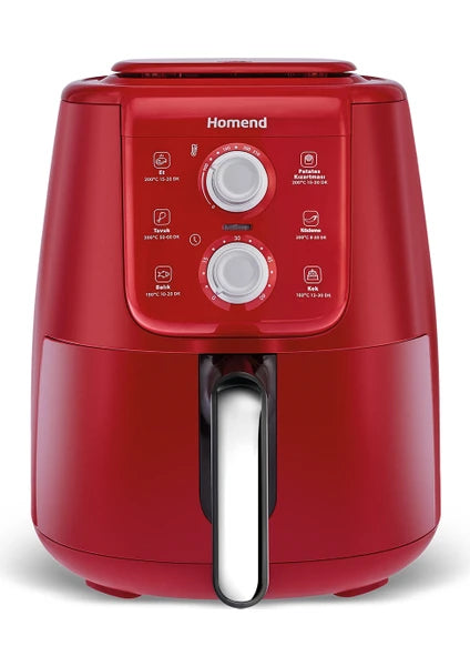 Homend Airfryday 4 Litre 2511H Kırmızı Silver