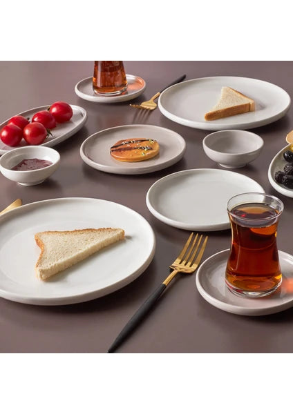 Karaca Cordelia Grey 26 Parça 6 Kişilik Porselen Kahvaltı Servis Takımı - 2