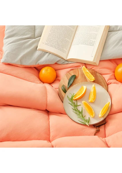 Karaca Home Çift Kişilik Mikrofiber Uyku Seti 195x215 cm Düz Desen Lastikli Çarşaf Kapitoneli Yastık Kılıfı - 4