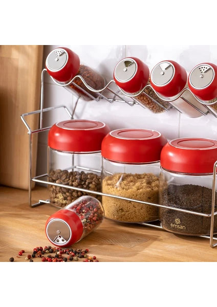 Emsan Simple Standlı Baharatlık Seti 8'li - 3