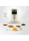 Karaca Air Pro Cook XL 2 in 1 Konuşan Airfryer Iconic Beige 4 Kişilik Fritöz