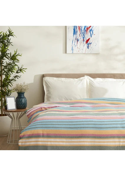 Karaca Home Multi Çift Kişilik Peştemal Pike %80 Pamuk %20 Polyester Renkli Desenli 180X220 cm - 2