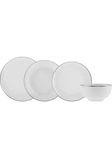 Karaca Leon Platinium 24 Parça 6 Kişilik Porselen Yemek Takımı - 5