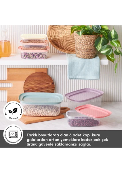 Karaca Vicks Light 6'lı Saklama Kabı - 3