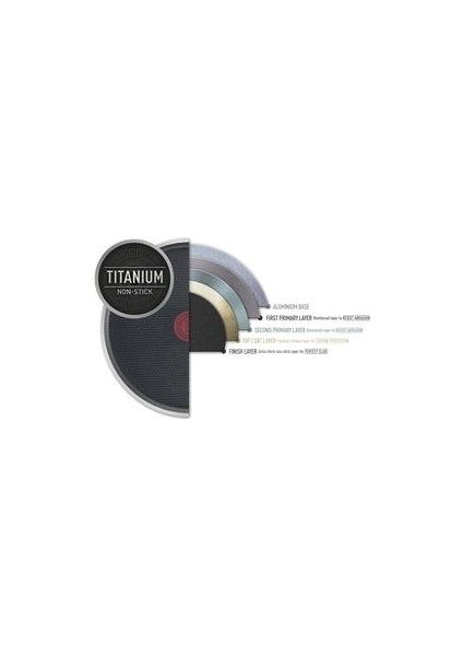 Tefal SimplyClean 30 cm Difüzyon Tabanlı Titanyum Kaplamalı Düz Tava - Kolay Temizlik Özelliği - 5