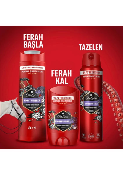 Old Spice Night Panther Erkek Için Stick Deodorant 50 ml - 9